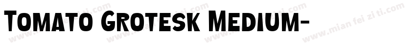Tomato Grotesk Medium字体转换